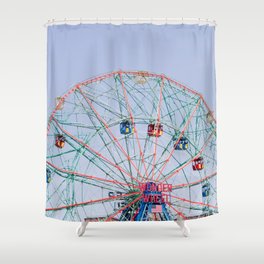 The Wonder Wheel Shower Curtain