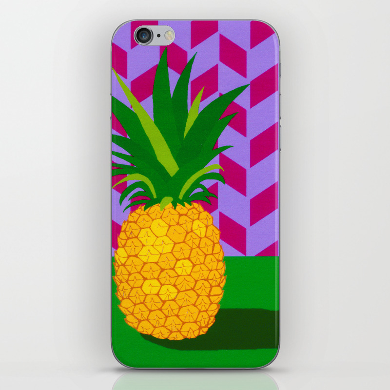 Fruit With Wallpaper Pineapple Iphone Skin By Wallpaperfiles