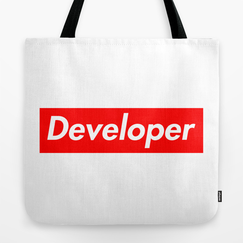 supreme tote bag red