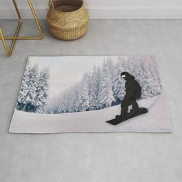 Snowboarding Area & Throw Rug