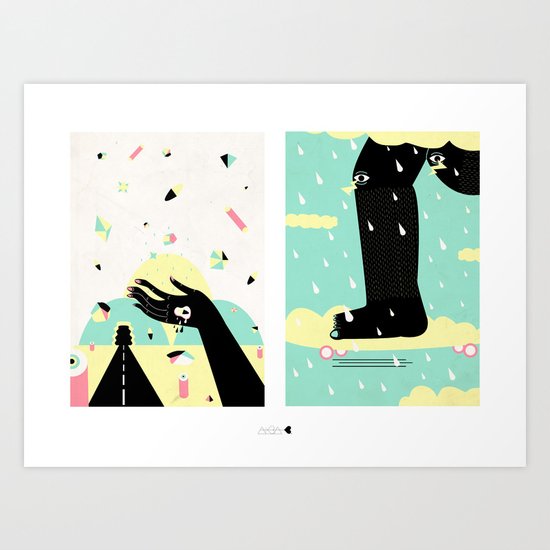rainy Art Print