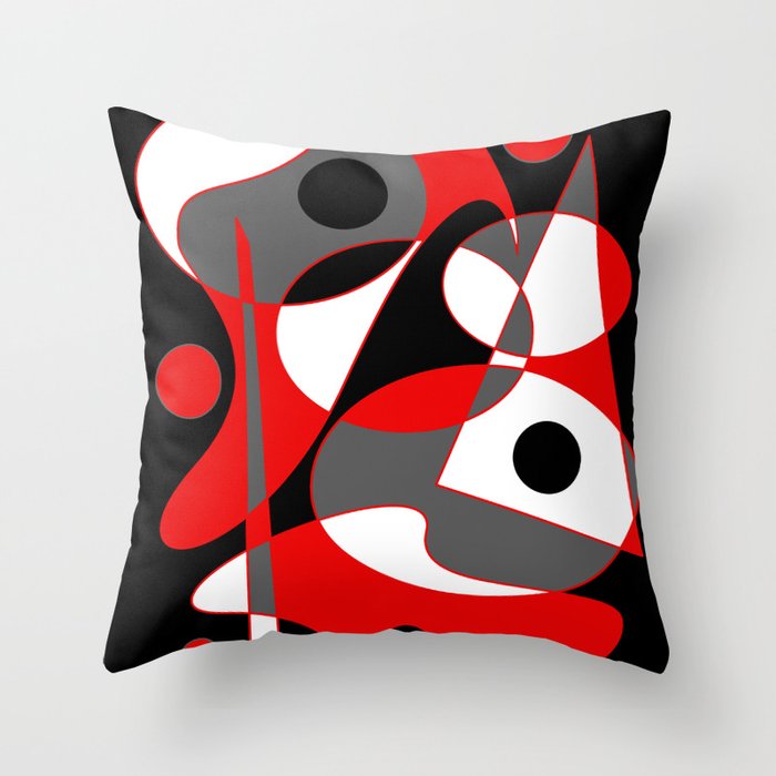 Abstract #855 Throw Pillow