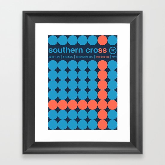 southern cross single hop Framed Art Print
