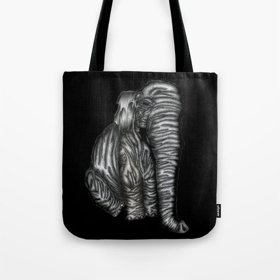 Herman in Black Tote Bag