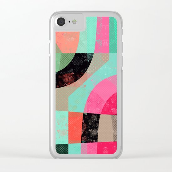 Patchwork Clear iPhone Case