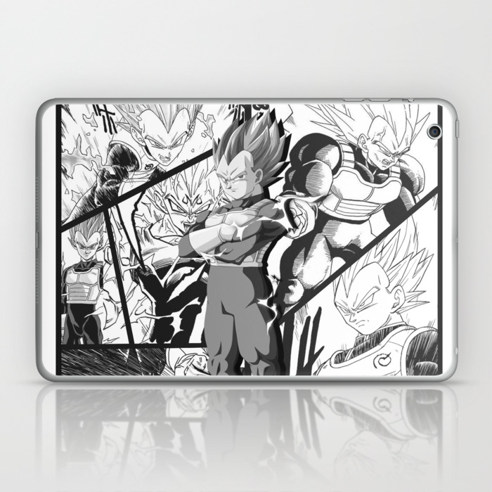 Vegeta Manga Version Collage Dragon Ball Super Laptop Ipad Skin By Makaiworld Society6