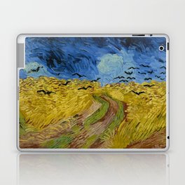 Wheat Field with Crows, Vincent Van Gogh Laptop Skin