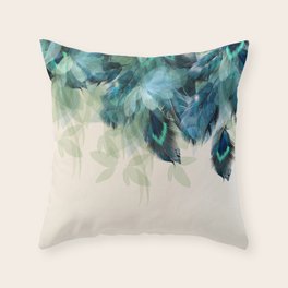 peacock throw pillow covers
