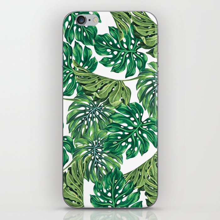 nature green leaves pattern iPhone Skin