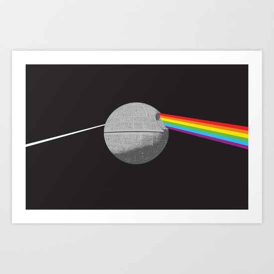 The Darth Side of the Moon: Episode IV Alderaan Art Print