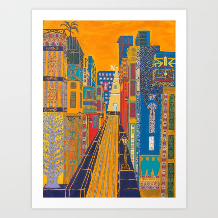 Street in the City Art Print