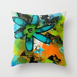 BLUE WHIMSY Throw Pillow