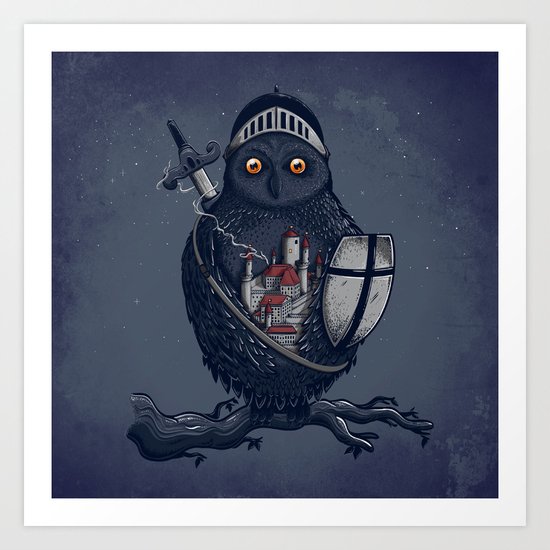 Night Watchman Art Print