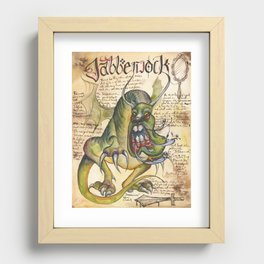 Jabberwock from the Field Guide to Dragons Recessed Framed Print