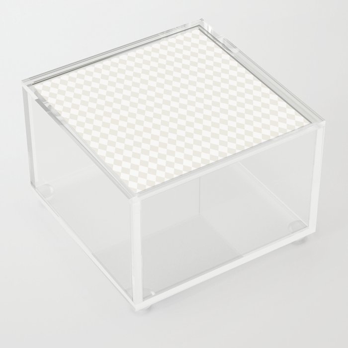White Harlequin Acrylic Box