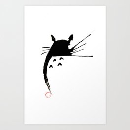 Zen Totoro Art Print