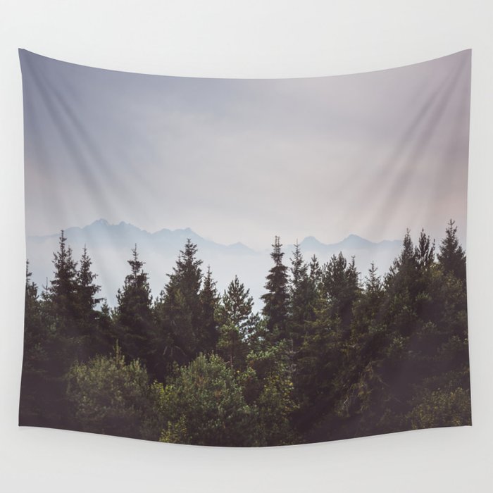 Mountain Range - Landscape Photography Wall Tapestry