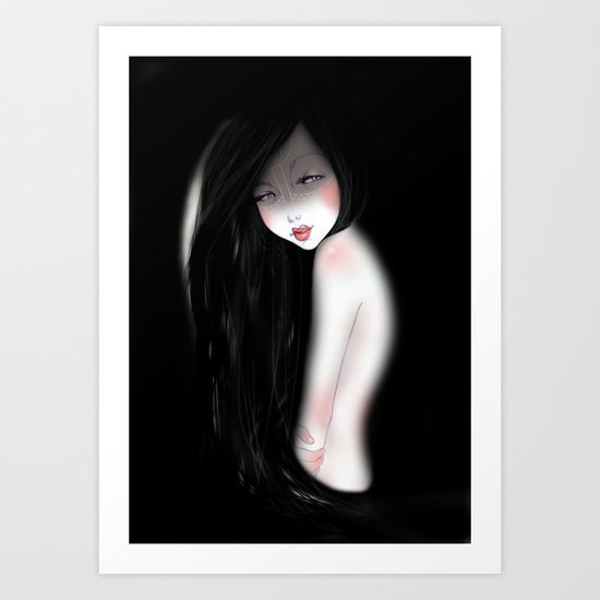 The dark night Art Print