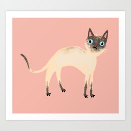 Siamese Cat Art Print