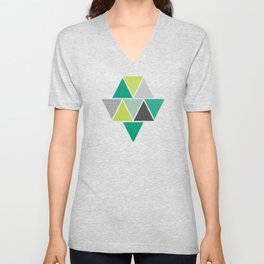 Triangulum - Emerald V Neck T Shirt