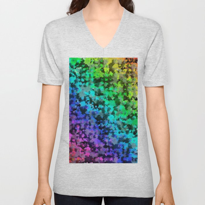 Starrider -- Abstract cubist color expansion V Neck T Shirt