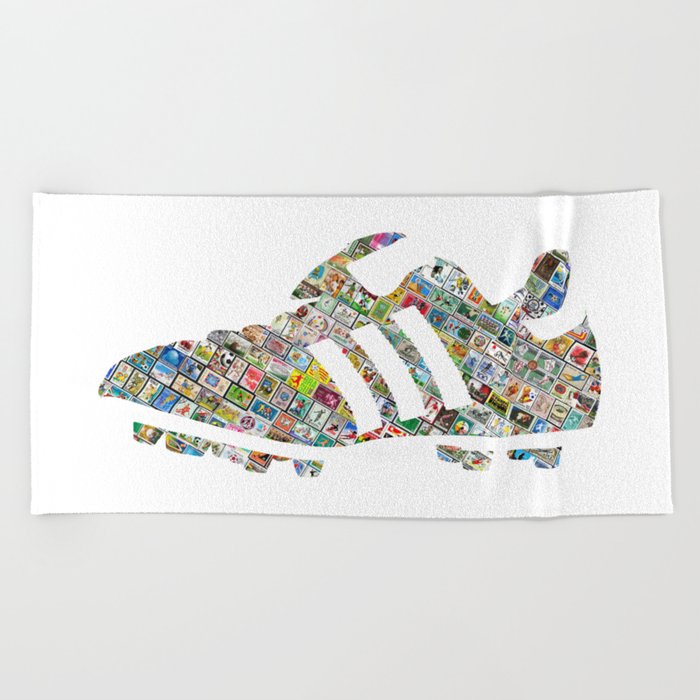 Philately Copa Mundial Soccer Cleats Beach Towel