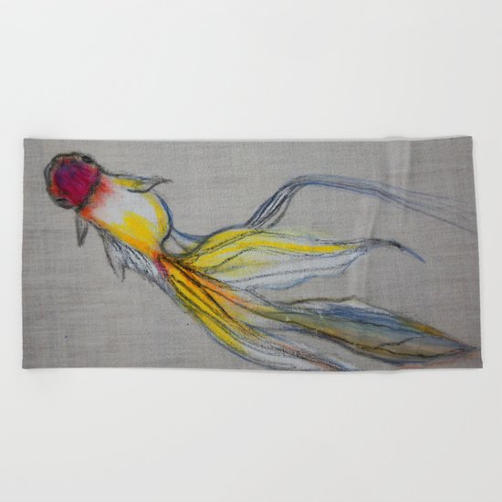 Goldfish Pond (close up #4) Beach Towel
