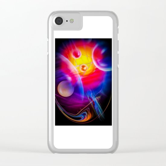 Space and Time Clear iPhone Case