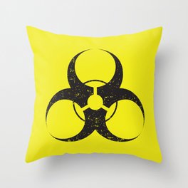 Biohazard Throw Pillow