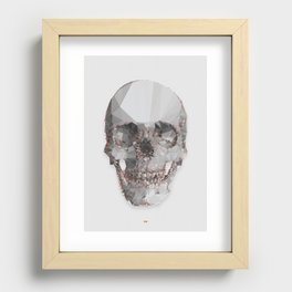 Skull mesh Recessed Framed Print