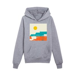 Abstract Landscape 19B Kids Pullover Hoodies