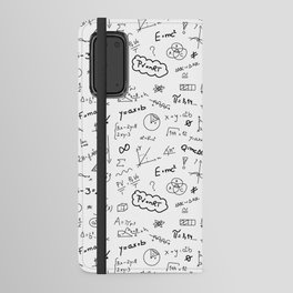 Mathematics nerdy in white Android Wallet Case