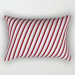 [ Thumbnail: Dark Gray, Maroon, and Lavender Colored Lines/Stripes Pattern Rectangular Pillow ]