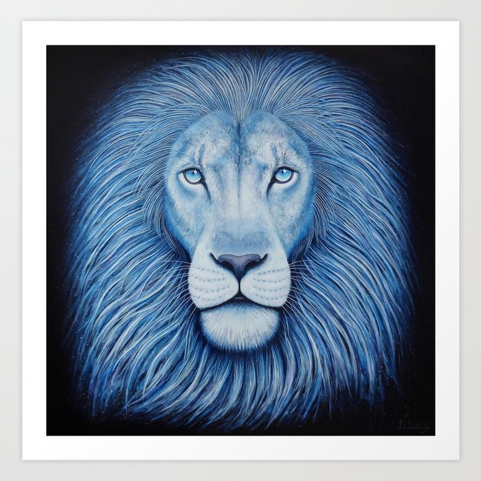 'Majesty' Star Lion Art Print