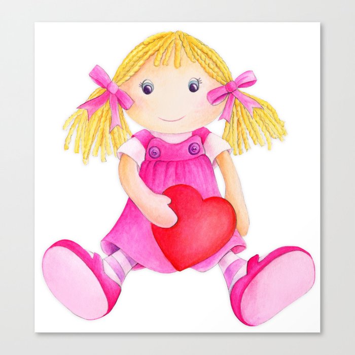 pink rag doll