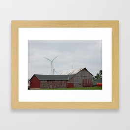 Old and New - A Rural Contrast Framed Art Print