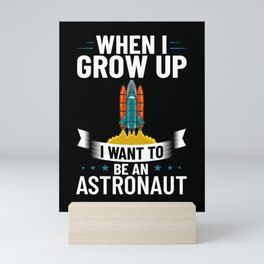 Future Astronaut Spaceman Cosmonaut Astronomy Mini Art Print