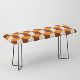 3d boxes pattern Bench