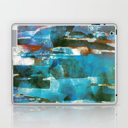 African Dye - Colorful Ink Paint Abstract Ethnic Tribal Organic Shape Art Laptop Skin