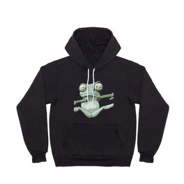 Funny Frog Hanging in There Hoody