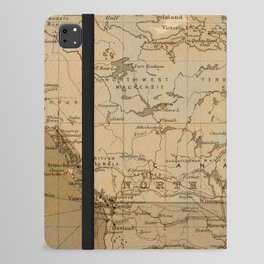 Vintage North America Map iPad Folio Case