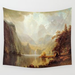 In The Mountains 1867 By Albert Bierstadt | Reproduction Painting Wall Tapestry | Painting Paintings, Romanticism Fantasy, Classical Museum, Classic Reproduction, Piece And Pieces Q0, Accent Genre Gallery, Painting, Artist Artists Works, The Famous Pictures, Artworks Artwork 
