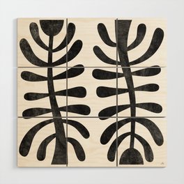 Matisse black and white Wood Wall Art