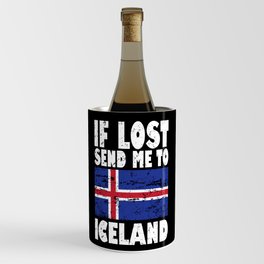 Iceland Flag Saying Wine Chiller