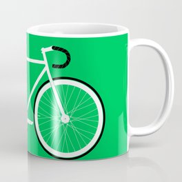 Green Fixed Gear Road Bike Coffee Mug