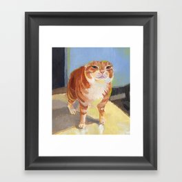 Oye Cat Framed Art Print