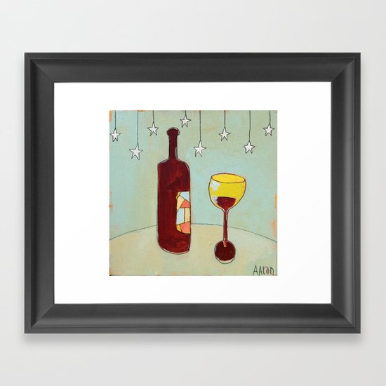 Evening Wine Framed Art Print