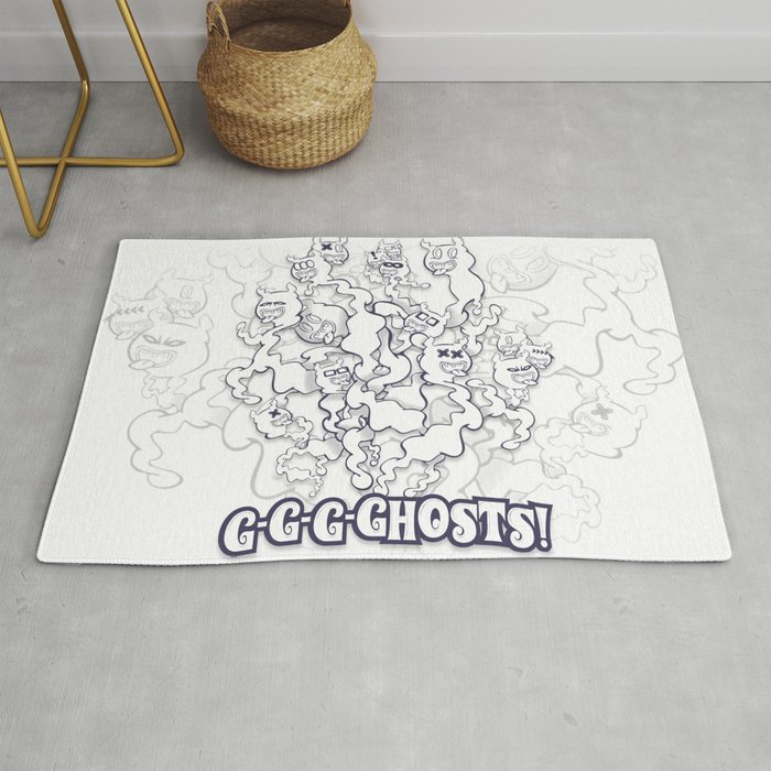 Ggghosts Rug By Paperghost Society6