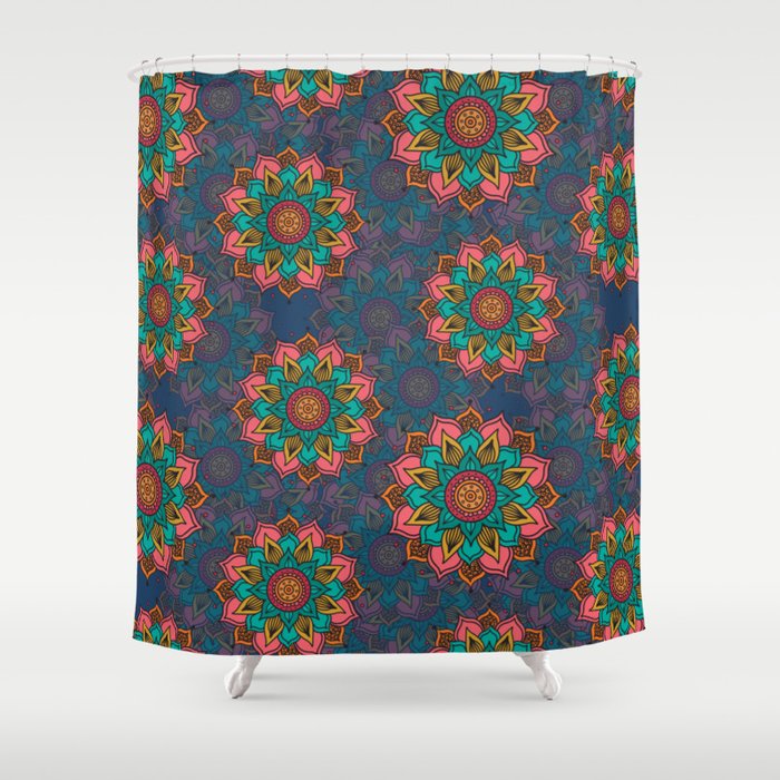 Mandala Style Artwork Shower Curtain