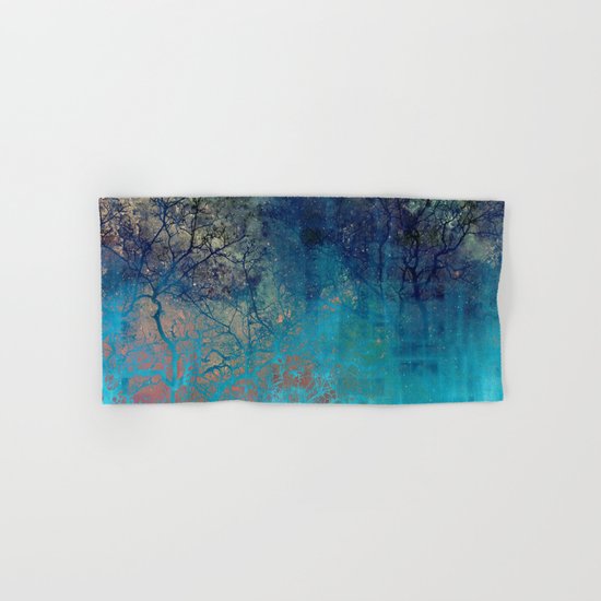 On the verge of Blue Hand & Bath Towel
